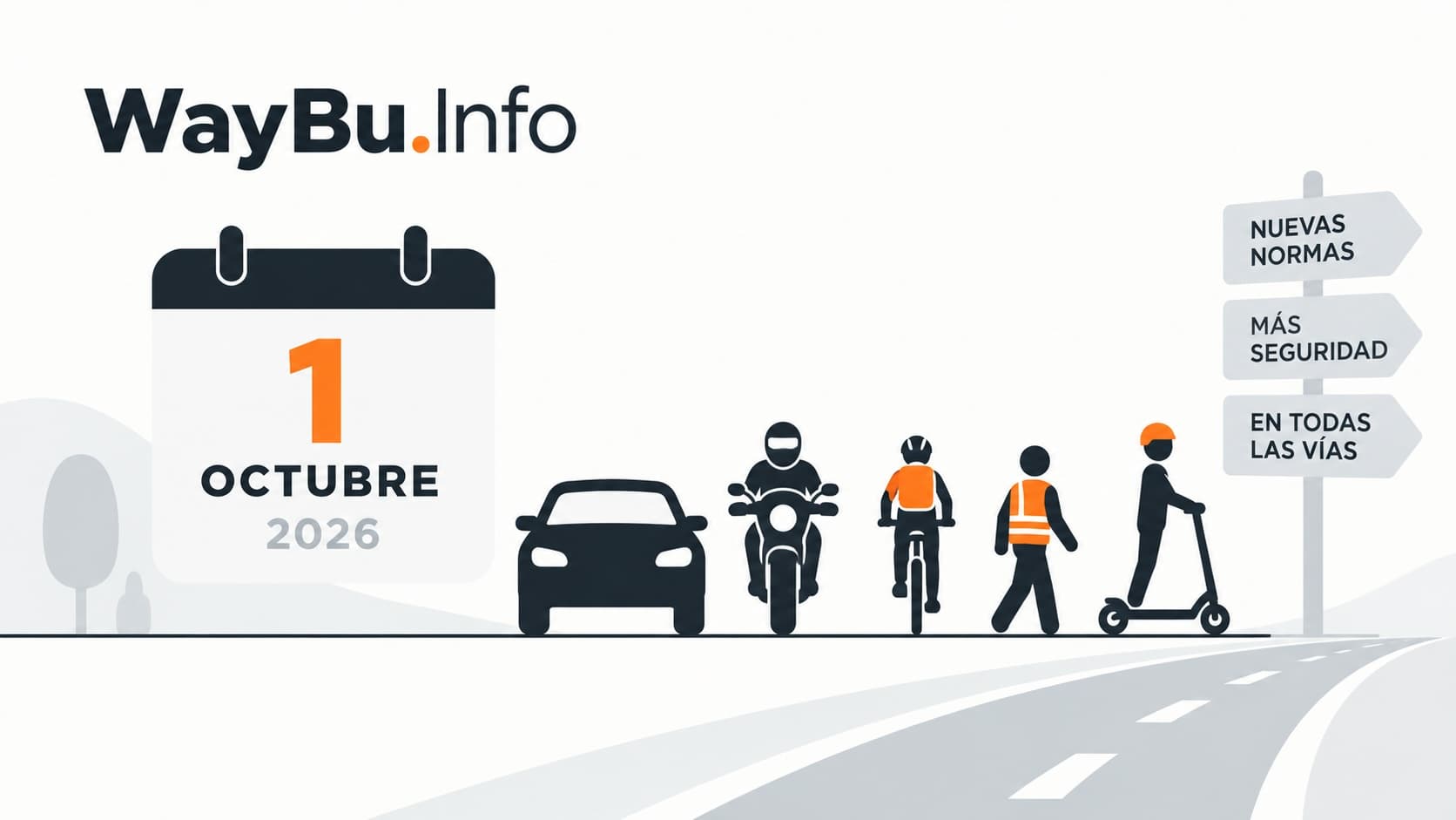 Nuevas normas de tráfico en España desde el 1 de octubre de 2026 para coches, motos, bicicletas, peatones y patinetes.